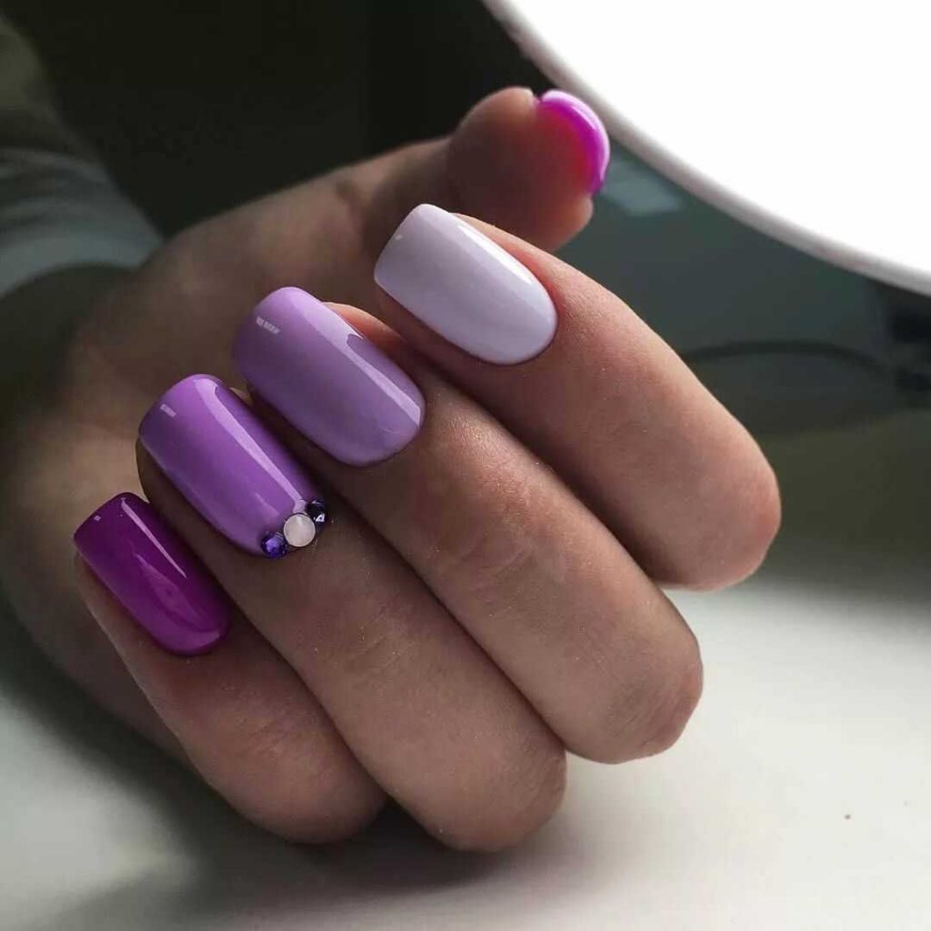 дизайн ногтей разными цветами фото